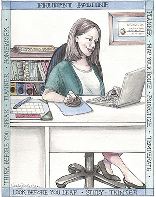 Wisdom with Wealth Prudent Pauline Illustration