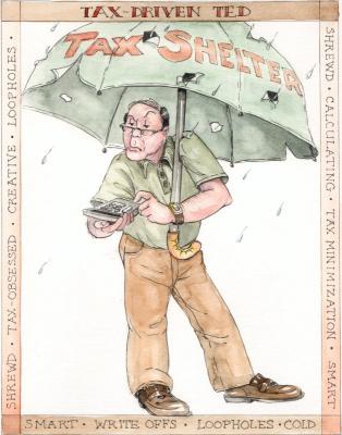 Wisdom with Wealth Tax Driven Ted Illustration